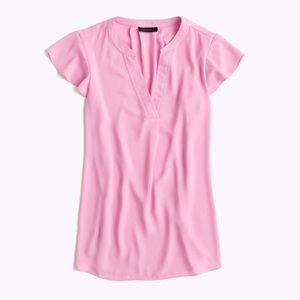J. Crew Flutter Sleeve Top
